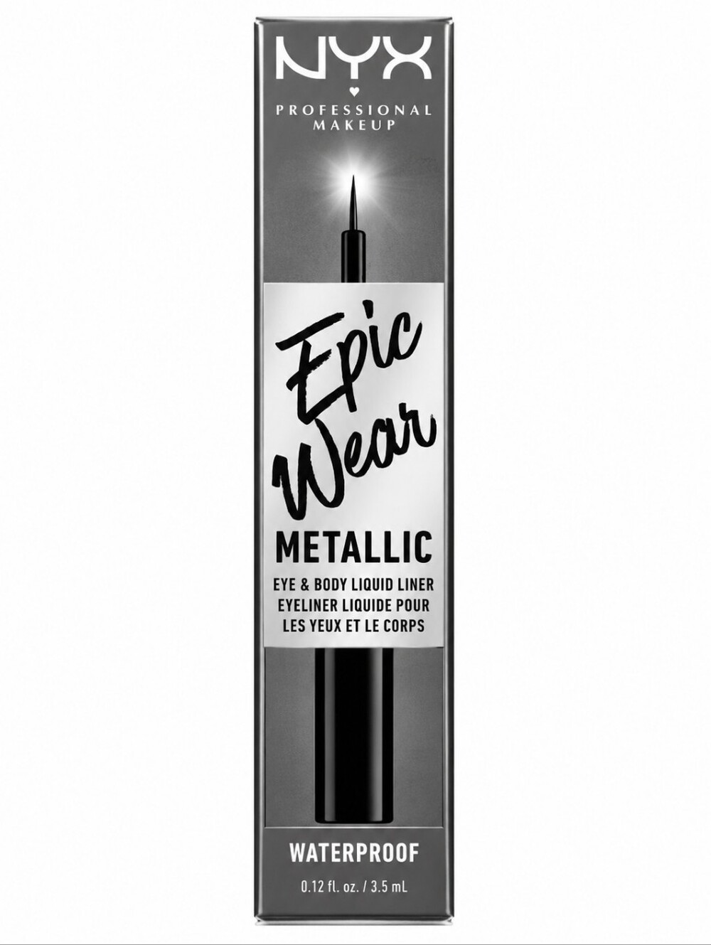 NYX Professional Makeup Epic Wear Metallic Liquid Liner, Gunmetal